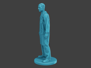 Scientist Male SM1 001 3D Print Model