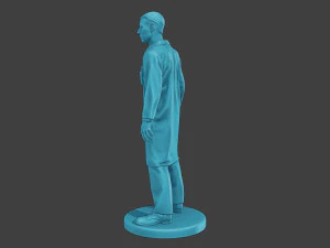Scientist Male SM1 001 3D Print Model