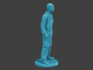 Scientist Male SM1 001 3D Print Model