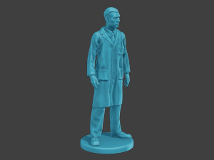 Scientist Male SM1 001 3D Print Model
