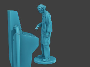 Scientist Male SM1 002 3D Принт Модель