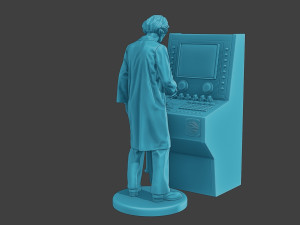 Scientist Male SM1 002 3D Принт Модель