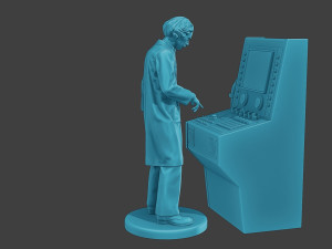 Scientist Male SM1 002 3D Принт Модель