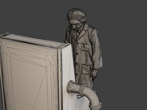 Scientist Male SM1 002 3D Принт Модель