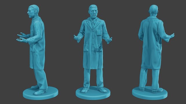 Scientist Male SM1 003 Model Cetak 3D .c4d .max .obj .3ds .fbx .stl .blend 