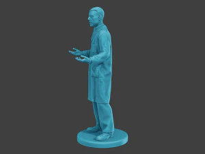 Scientist Male SM1 003 3D Print Model