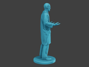 Scientist Male SM1 003 Model Cetak 3D