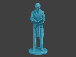 Scientist Male SM1 004 3Dプリントモデル