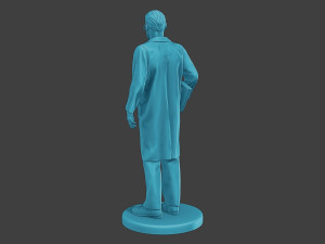 Scientist Male SM1 007 3D-Druckmodell