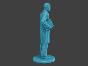 Scientist Male SM1 007 3D-Druckmodell