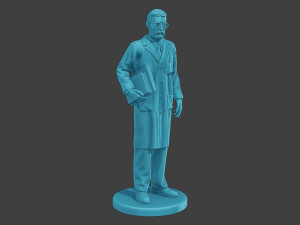 Scientist Male SM1 007 3D-Druckmodell