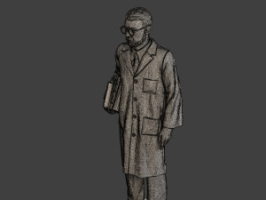 Scientist Male SM1 007 3D-Druckmodell