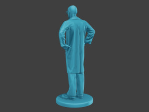 Scientist Male SM1 009 3D Принт Модель