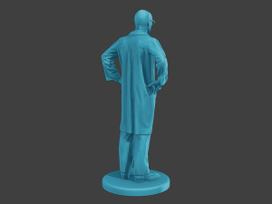 Scientist Male SM1 009 3D Принт Модель