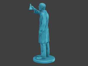 Scientist Male SM1 010 3Dプリントモデル