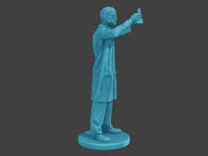 Scientist Male SM1 010 3D Print Model