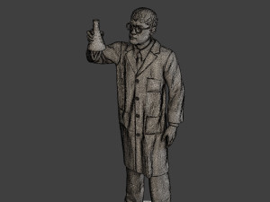 Scientist Male SM1 010 3Dプリントモデル