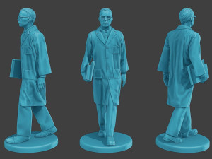 Scientist Male SM1 011 3D Print Model
