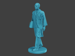 Scientist Male SM1 011 3D Print Model
