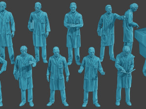 Scientist Male SM1 Pack1 3D 프린트 모델