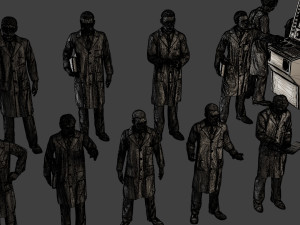 Scientist Male SM1 Pack1 3D 프린트 모델