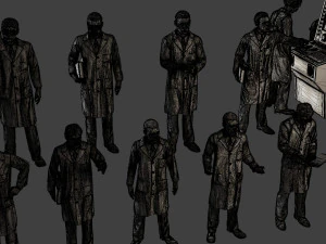 Scientist Male SM1 Pack1 3D Print Model