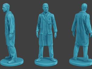 Scientist Male SM1 Pack1 3D Print Model