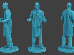 Scientist Male SM1 Pack1 3D 프린트 모델