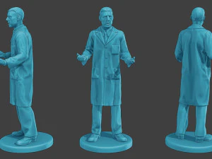 Scientist Male SM1 Pack1 3D Print Model