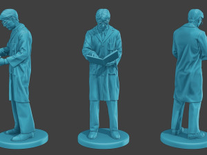 Scientist Male SM1 Pack1 3D 프린트 모델