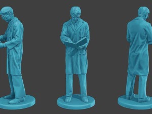 Scientist Male SM1 Pack1 3D Print Model