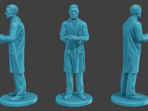 Scientist Male SM1 Pack1 3D Print Model