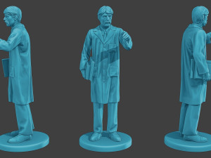 Scientist Male SM1 Pack1 3D 프린트 모델
