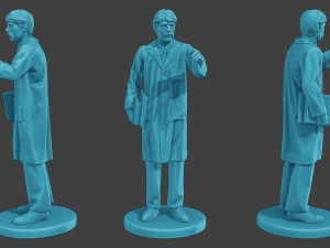 Scientist Male SM1 Pack1 3D Print Model