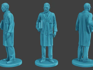 Scientist Male SM1 Pack1 3D Print Model