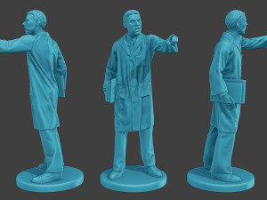 Scientist Male SM1 Pack1 3D 프린트 모델