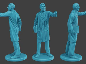 Scientist Male SM1 Pack1 3D Print Model