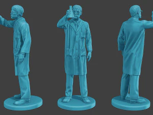 Scientist Male SM1 Pack1 3D Print Model