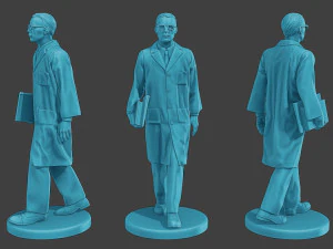 Scientist Male SM1 Pack1 3D Print Model