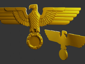 WWII German Eagle A 3D Print Model
