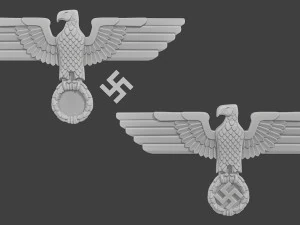 WWII German Eagle A 3D Print Model