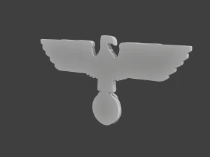 WWII German Eagle A 3D Print Model