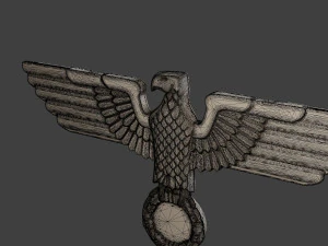 WWII German Eagle A 3D Print Model