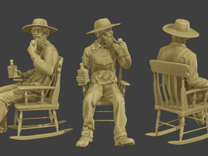 Hombre granjero FM1 002 Modelo de impresión 3D