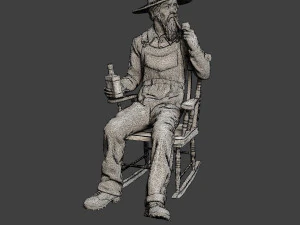 Farmer Man FM1 002 3D Print Model
