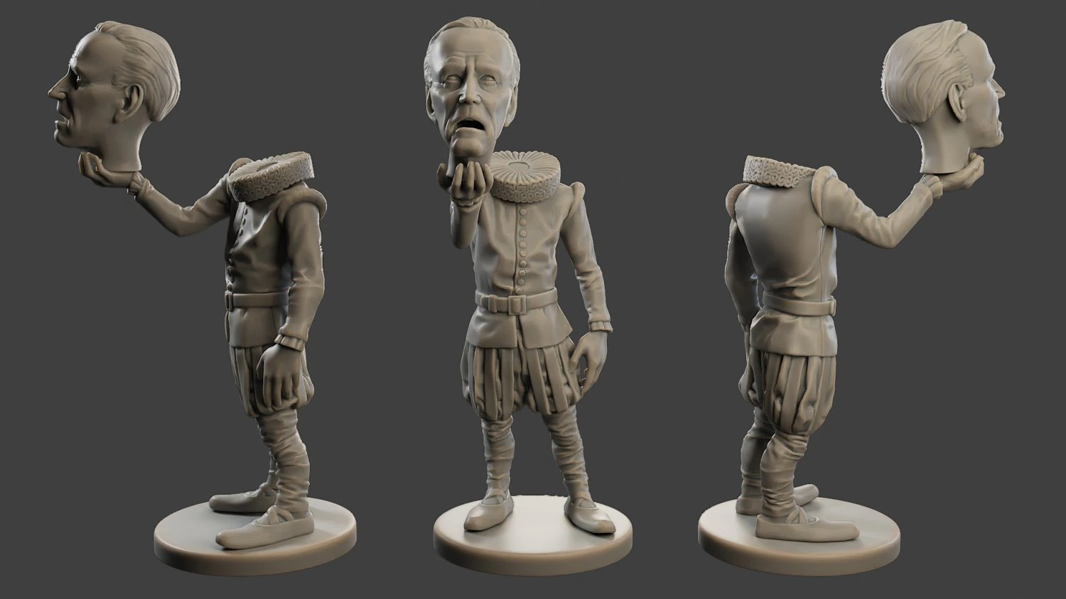 Joe Biden Ghost Meme 3D Print Model .c4d .max .obj .3ds .fbx .stl .blend 