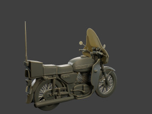 CzechSlovak Communist Police JAWA 350 Motorbike 3D Print Model