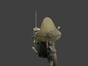 CzechSlovak Communist Police JAWA 350 Motorbike 3D Print Model