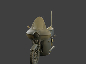 CzechSlovak Communist Police JAWA 350 Motorbike 3D Print Model