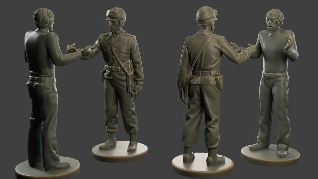CzechSlovak Communist police Motorcycle CCPM1 4 Modelo de impresión 3D .c4d .max .obj .3ds .fbx .stl .blend 